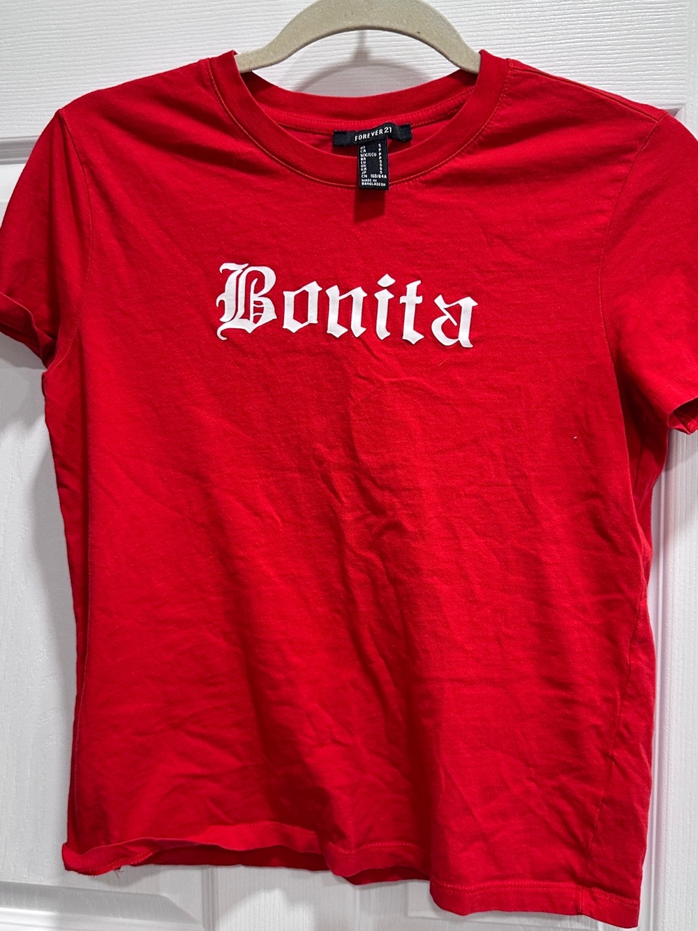 Forever 21 Red "Bonita" Graphic Tee